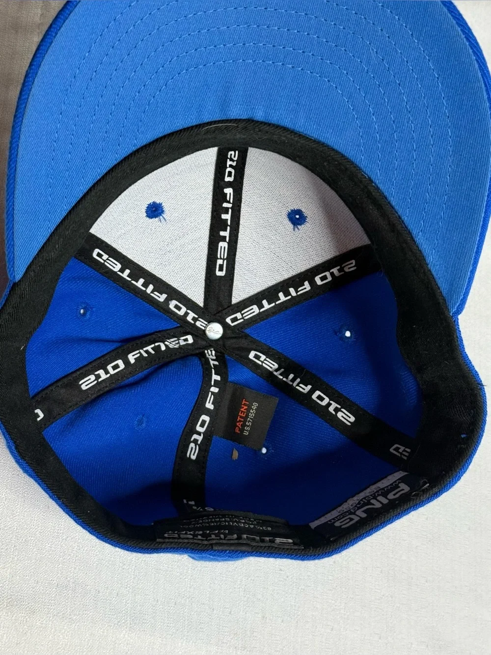 PING Golf Hat Blue Fitted FlexFit Embroidered Logo Cap Men’s S/M 6 1/2–6 7/8